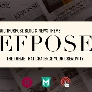 Efpose 2.1.5 – Multipurpose Blog and Newspaper Theme