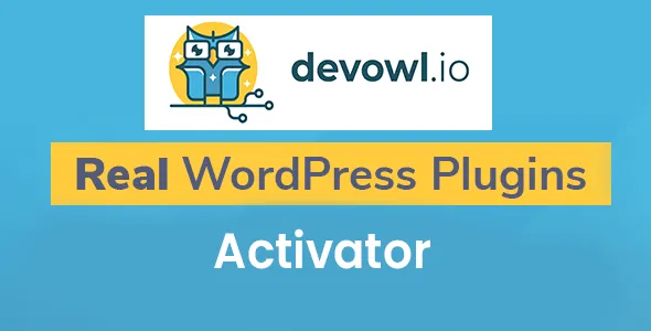 real wordpress plugin activator