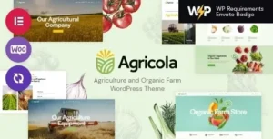 Agricola  – Agriculture and Organic Farm WordPress Theme