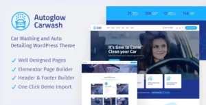 Autoglow  – Car Wash WordPress Theme