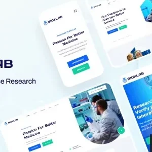 Bioxlab – Laboratory & Science Research WordPress Theme