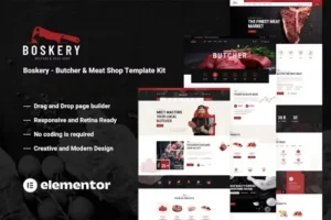 Boskery – Butcher & Meat Shop Template Kits