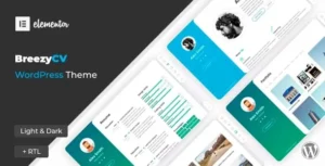 BreezyCV  – CV/Resume WordPress Theme