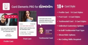 Card Elements Pro for Elementor