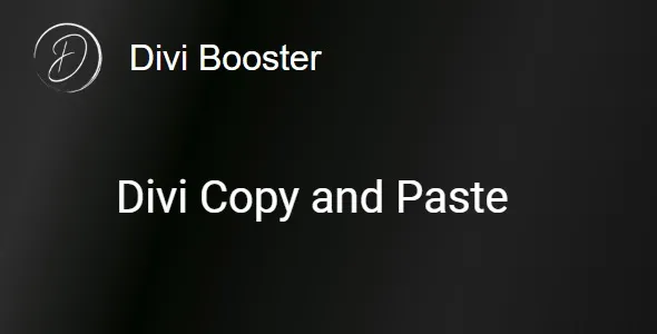 Divi Copy and Paste