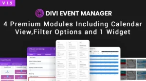 Divi Event Manager Plugin