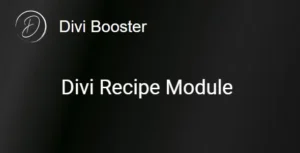 Divi Recipe Module