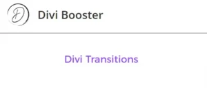 Divi Transitions