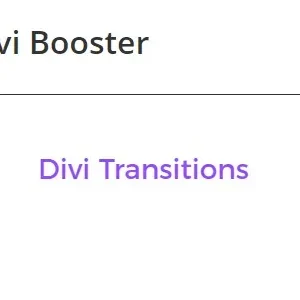 Divi Transitions