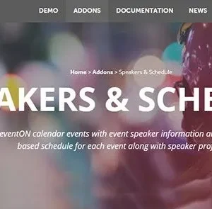 EventON Speakers & Schedule