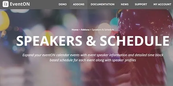 EventON Speakers & Schedule 2.1