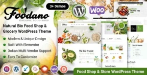 Foodano  – Natural Food Shop WordPress Theme