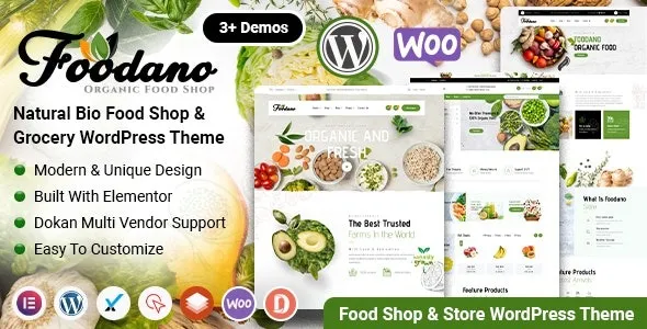 Foodano 1.1.1 – Natural Food Shop WordPress Theme