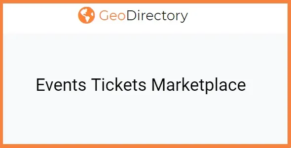 GeoDirectory Events Tickets Marketplace