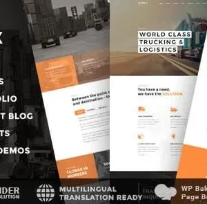 Globax – Logistics WordPress Theme + Woocommerce