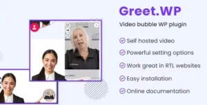 Greet.wp – Video bubble WordPress plugin