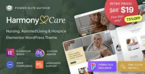 Harmony Care  – Private Nursing Home & Senior Care WordPress Theme