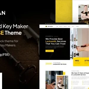 Keyman 1.0.0 – Locksmith & Key Maker Services FSE WordPress Theme