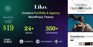 Liko  – Creative Agency & Portfolio WordPress Theme