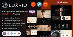 Luxrio – eCommerce Jewellery WordPress Theme