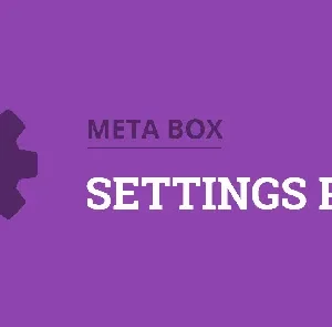 Meta Box Settings Page 2.1.14