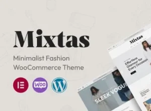 Mixtas – Minimalist Fashion WooCommerce Theme