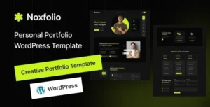 Noxfolio  – Personal Portfolio Resume WordPress Theme