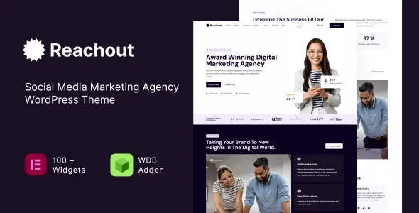 Reachout 4.0 – Social Media Marketing Agency WordPress Theme