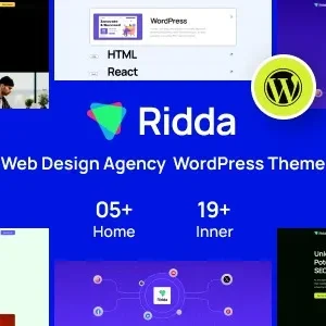 Ridda – Web Design Agency WordPress Theme