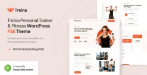 Treina  – Personal Trainer & Fitness FSE WordPress Theme