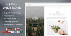 Wild Book  – Vintage, Elegant & Summer WordPress Personal Blog Theme