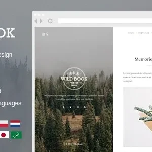 Wild Book – Vintage, Elegant & Summer WordPress Personal Blog Theme