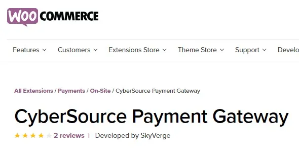 Woocommerce CyberSource Payment Gateway 2.8.3