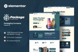 Packega Packaging Company Elementor Template Kit