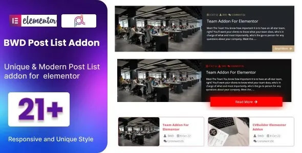 BWD Blog Post List Addon For Elementor 2.7