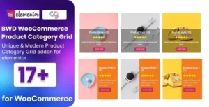 BWD WooCommerce Product Category Grid Addon For Elementor