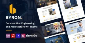 Byron  – Construction and Engineering WordPress Theme