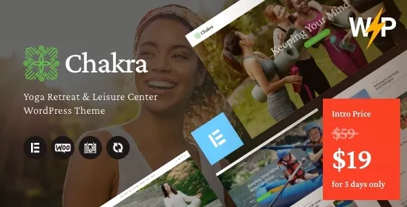 Chakra - Yoga Retreat & Leisure Center WordPress Theme