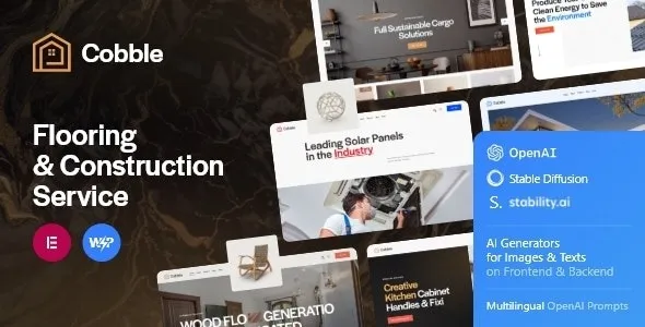 Cobble – Flooring & Construction Service WordPress Theme