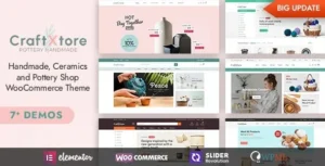 CraftXtore  – Handmade, Ceramics and Pottery Shop WooCommerce Theme