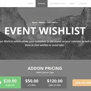 EventOn Wishlist Add-on