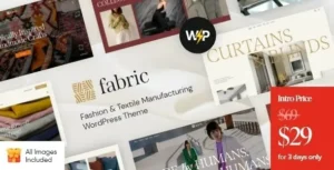 Fabric  – Fashion & Textile Manufacturing WordPress Theme