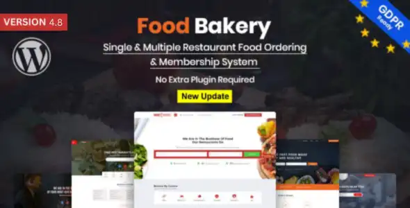 FoodBakery Delivery Restaurant Directory WordPress Theme