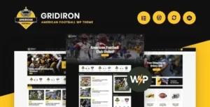 Gridiron  – American Football & NFL Superbowl Team WordPress Theme