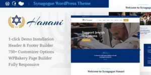 Hanani  – Jewish Community & Synagogue WordPress Theme