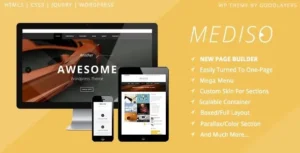 Mediso  – Corporate / One-Page / Blogging WP Theme