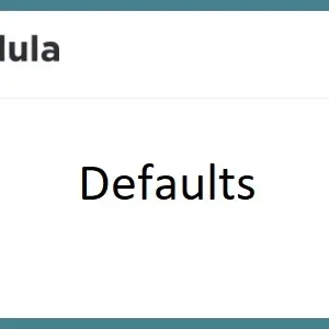 Modula Defaults