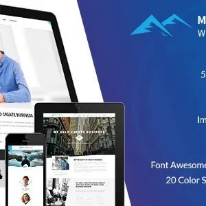 MountCool – Single Page Portfolio WordPress Theme