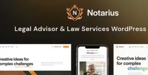 Notarius  – Legal Advisor & Law Services WordPress Theme