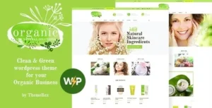 Organic Beauty Store  – Natural Cosmetics WordPress Theme